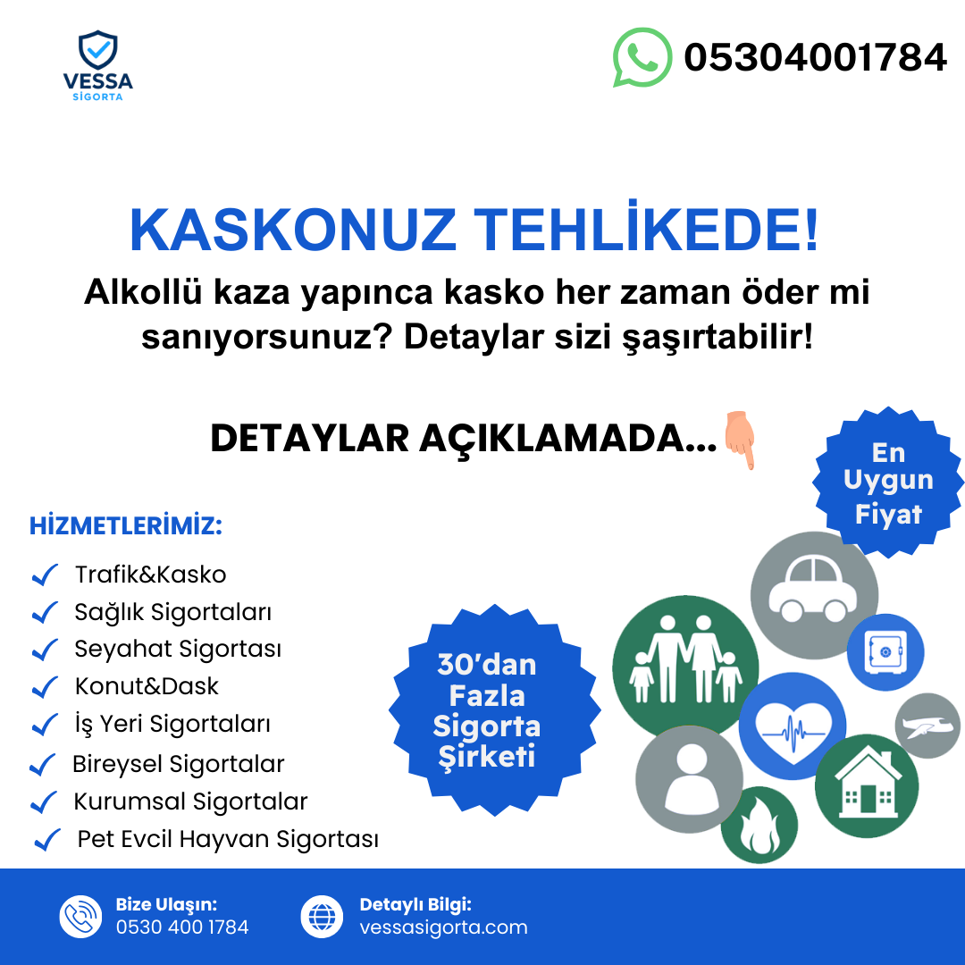 Alkollü Kazada Kasko Öder mi? Bilmeniz Gerekenler