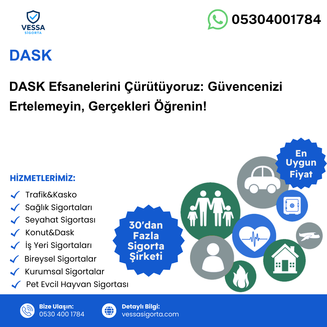 DASK Efsanelerini Çürütüyoruz: Zorunlu Deprem Sigortası Hakkında Bilmeniz Gerekenler