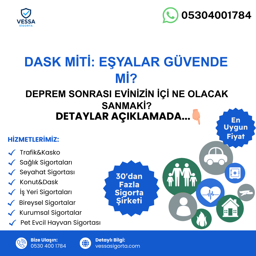 DASK Sadece Binayı mı Korur? Konut Sigortası Neden Olmazsa Olmaz?