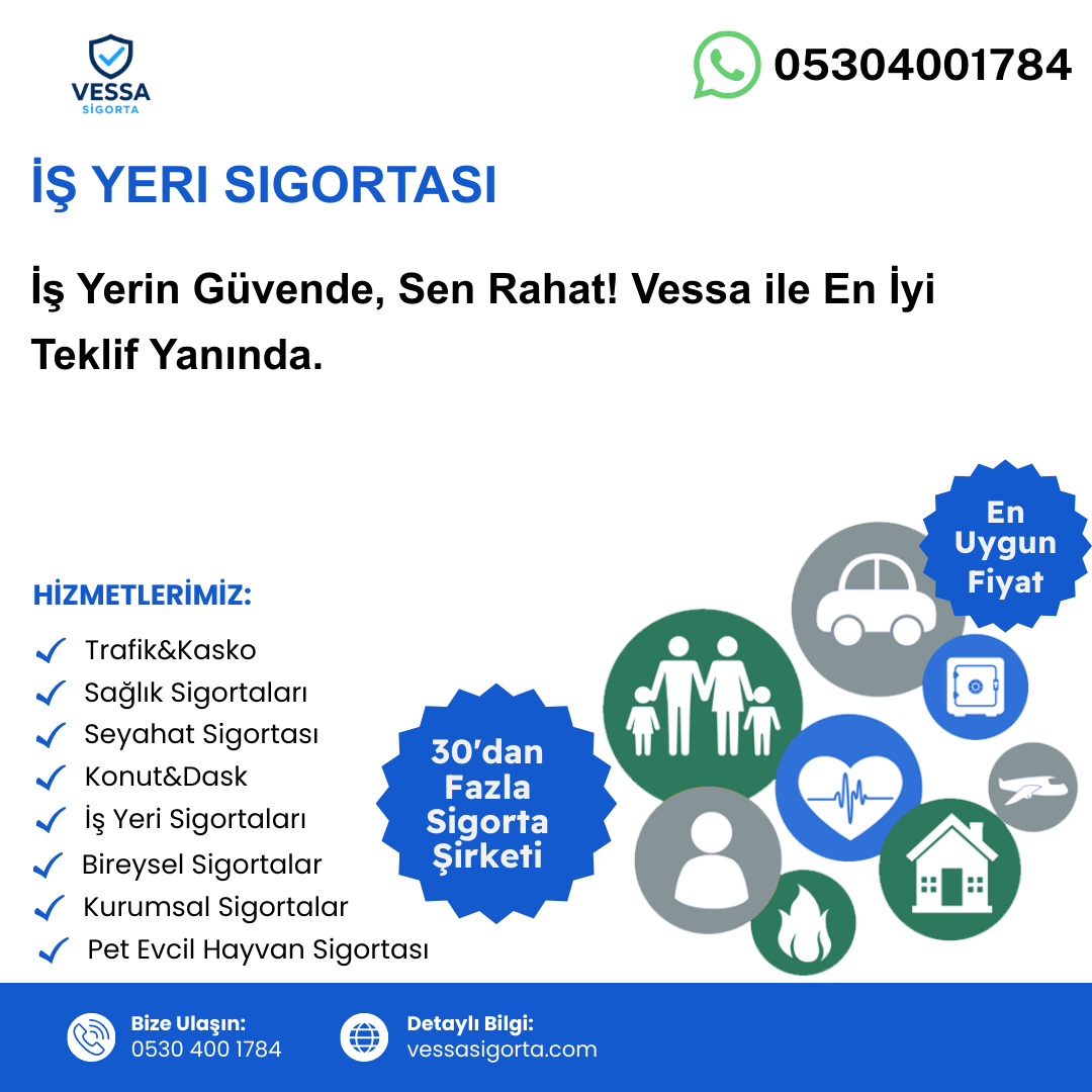 İş Yeri Sigortası Neden Önemli? Vessa Sizin İçin En İyisini Bulur! İş Yeri Sigortası ile İçiniz Rahat, Vessa Yanınızda