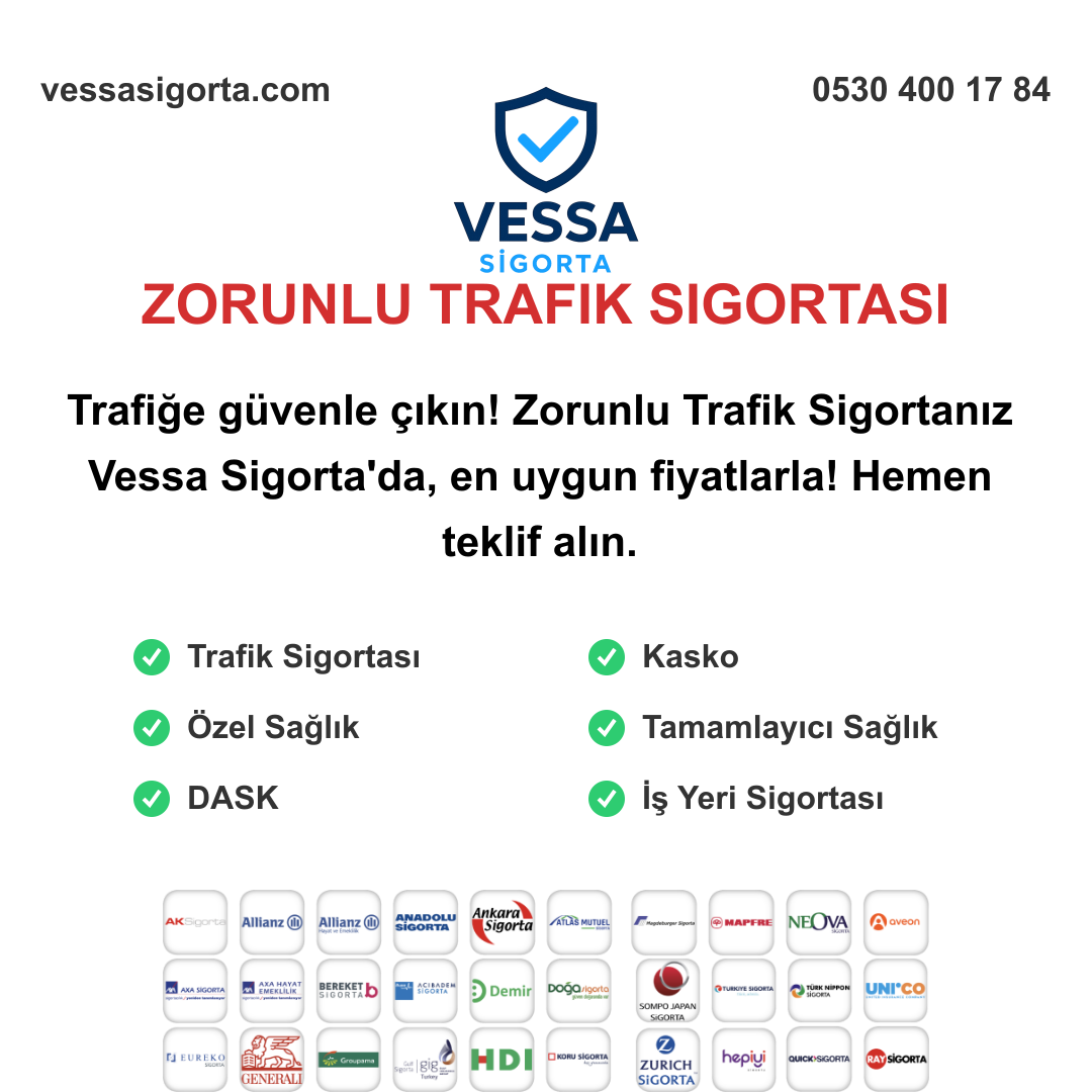 Zorunlu Trafik Sigortası Nedir? Neden Yaptırmalısınız? Kapsamlı Rehber En Uygun Zorunlu Trafik Sigortası Teklifleri İçin Tıklayın